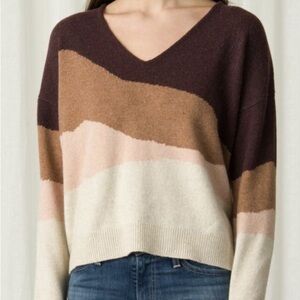 Margaret O’Leary landscape Vee sweater M